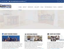 Tablet Screenshot of finishingtouchesremodeling.com